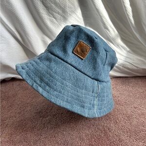 Carhartt Light Blue Denim Bucket Hat Handmade